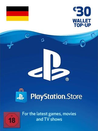 PlayStation Network Gift Card 30 EUR - PSN GERMANY