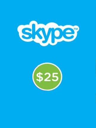 Skype Prepaid Gift Card 25 USD Skype GLOBAL