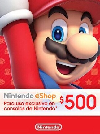 Nintendo eShop Card 500 MXN - Nintendo eShop Key - MEXICO